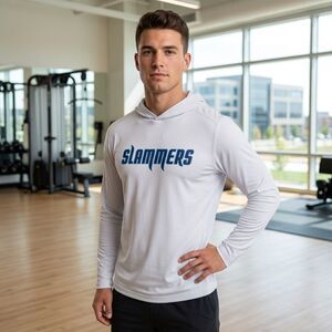 Evoshield Slammers Youth Size YL White Long Sleeve Graphic Performance Hoodie